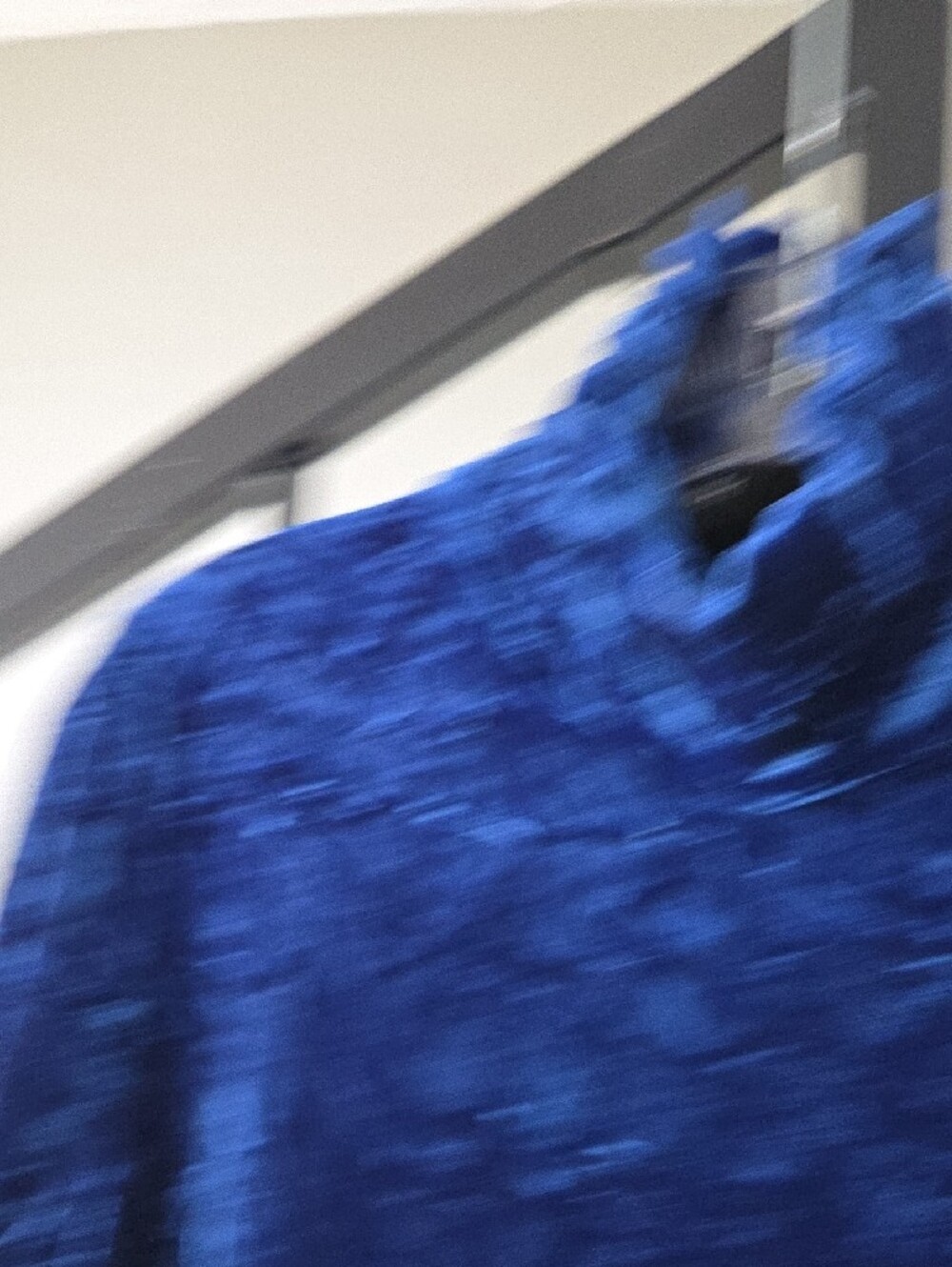 SNO SKINS Crushed Velvet Turtleneck Top - Cobalt Blue Size M - Picture 5 of 9